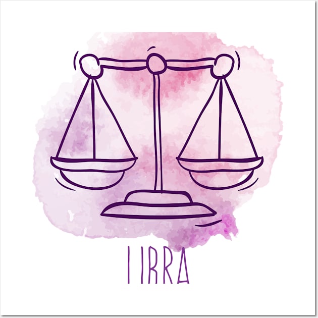 Libra horoscope Wall Art by Dieowl